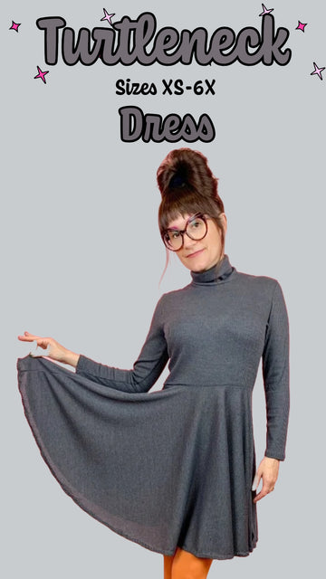 Turtleneck Dress PDF Sewing Pattern